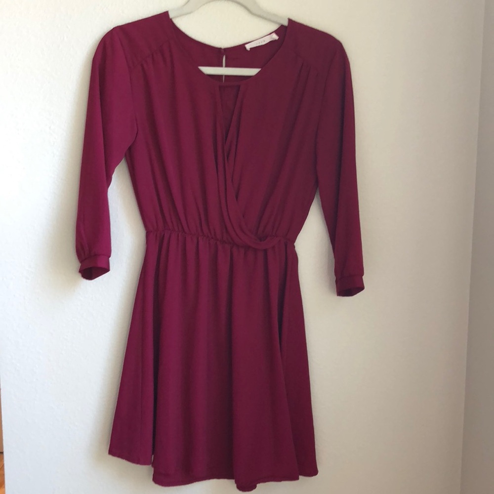 Nordstrom Fit & Flare 3/4 Sleeve  Dress XS